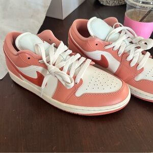 Nike Air Jordan Women's Athletic Shoes in Pink and White